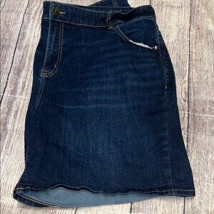 Lane Bryant Jean Shorts Plus Size 22 Flex Magic Waistband Mid-Rise Girlfriend